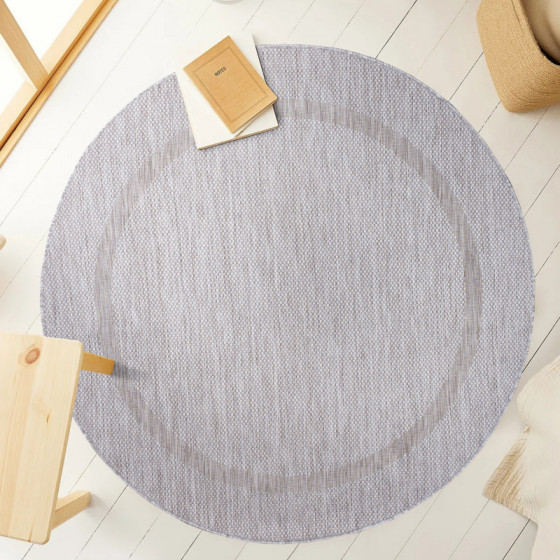 TAPIS ROND RELAX 120x120 4311SILVER