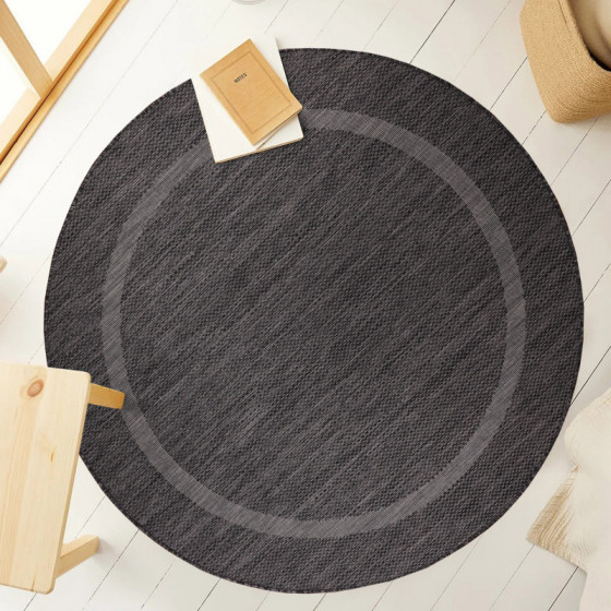 TAPIS ROND RELAX 160x160 4311 BLACK
