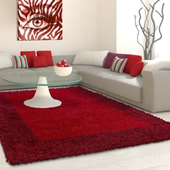 TAPIS SHAGGY LIFE 100x200 1503 RED