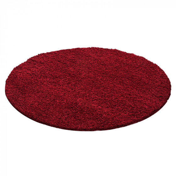 TAPIS ROND LIFE SHAGGY 80x80 1500 RED
